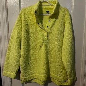 Aerie Sherpa half button